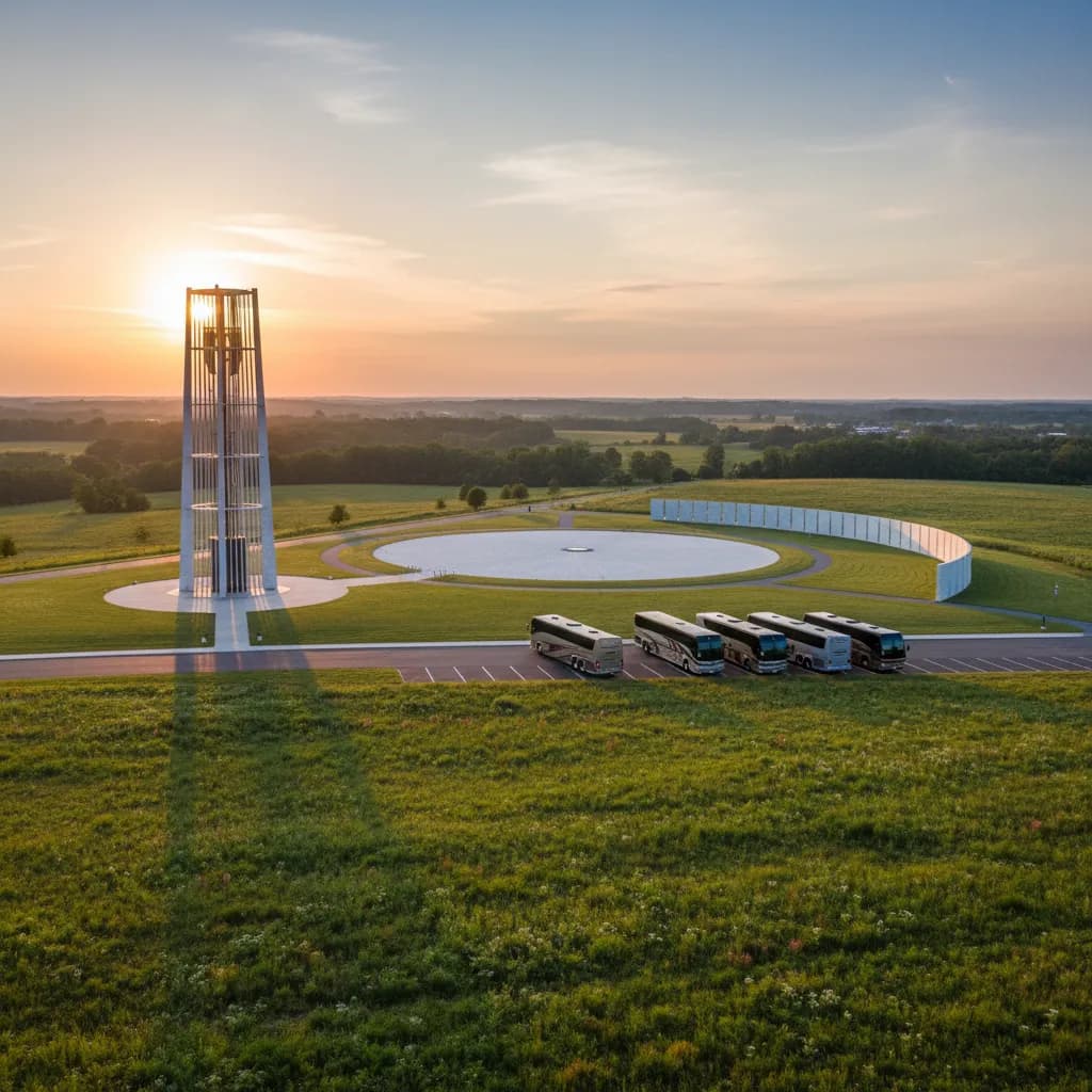 The Tower of Voices, a ninety-three foot chime tower at the Flight 93 National Memorial