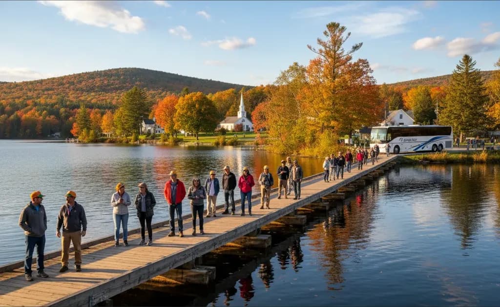 Floating Bridge of Brookfield – Brookfield, Vermont