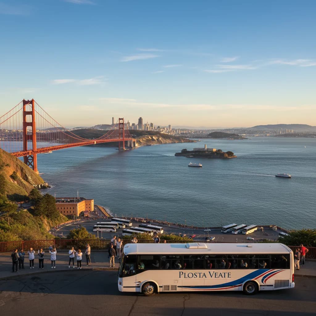 A cable car climbing a steep San Francisco street lined with Victorian houses