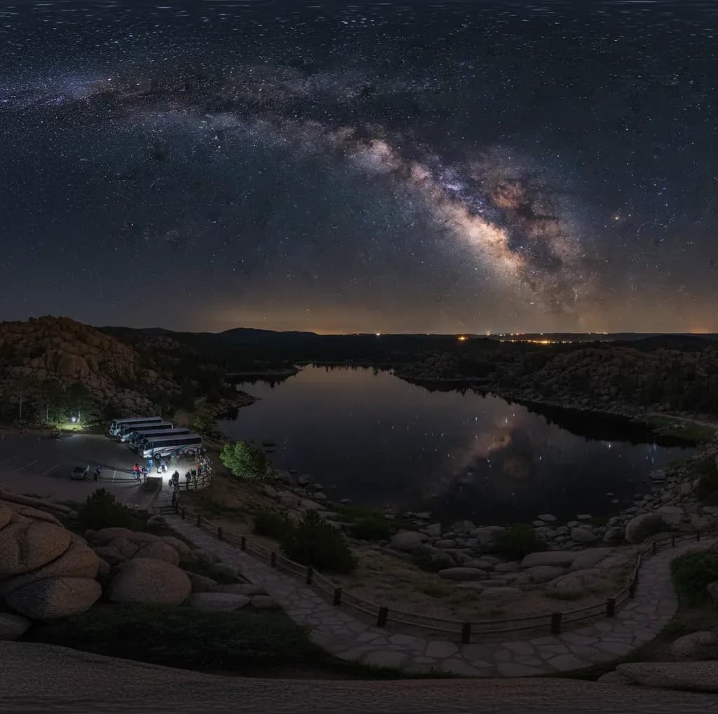 South Dakota, Black Hills, Sylvan Lake, Milky Way, Night Photography, stars, dark,